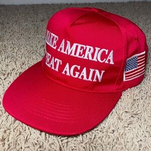 Trump MAGA Snapback Hat Make America Great Again Cap 45-47 With American Flag